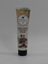 Dionis Hand &amp; Body Goat Milk Cream Toasted Coconut Moisturizing 3.3 Oz sealed - £11.81 GBP