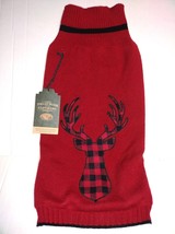 Telluride Clothing Co Red Dog Reindeer Christmas Sweater Jacket Vest Large - £10.44 GBP