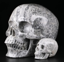 Picasso Jasper Crystal Skull Reiki- Mineral- Healing-Quartz-Realistic - £11.73 GBP+