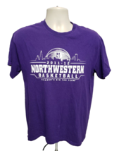 2011 Northwestern University Basketball Chicago Big Ten Team Men M Purple TShirt - £11.87 GBP
