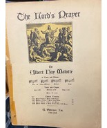 1935 The Lord&#39;s Prayer By Albert Hay Malotte Sheet Music *Pre-Owned* w1 - $16.28 CAD