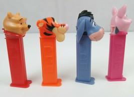 Vtg Disney Lot of 4 Winnie The Pooh Pez Dispensers Pooh, Piglet, Tigger,... - $12.60