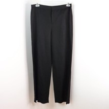 New Linda Allard Ellen Tracy Women&#39;s 10 Black Linen Silk Knit Straight L... - £39.23 GBP