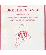 1989 5th Annual Horse Breeders Sale Program Booklet Scarborough Downs Ma... - £31.53 GBP