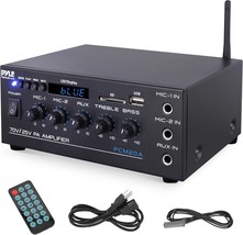 Pyle Compact Mini Home Power Amplifier - 40W Smart Small Audio Stereo Receiver - £73.76 GBP