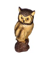 Vintage Great Horned Owl Porcelain Ceramic Figurine Statue 6.25” Tall Wi... - $203.90 MXN