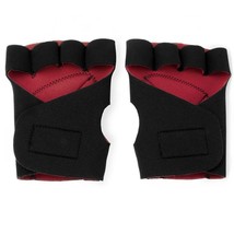 Half Finger Padded Cycling Gloves, Red - $15.10