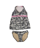 A Pea in the Pod Black Paisley Maternity Swimsuit Medium - $344.04 MXN