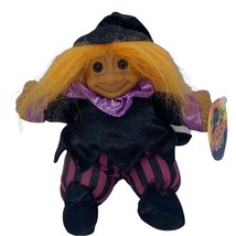 Russ Berrie Halloween Witch Troll NWT Purple/Black Vintage Toy - £15.09 GBP