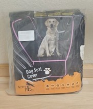 Active Pets Back Seat Cover Protector for Dogs - Black With Pink Trim - £18.99 GBP