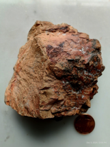 Rare Red Dog RedDog Red Dawg Mineral Stone Weird Coal Waste Specimen 165 gram - $12.99