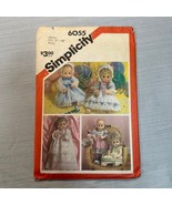Vintage Sewing Pattern Simplicity 6055 Doll Small 13-14 Inch Party Dress - $11.99