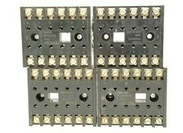 LOT OF 4 CUSTOM CONNECTOR CORP. SD12 RELAY BASES - £31.11 GBP