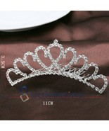 Rhinestone Kid Girl Crystal Tiara Hair Band Bridal Princess Prom Crown H... - £12.86 GBP