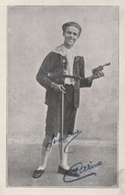 Edwardian Comedian With Toy Cello Bass Antique Hand Signed Postcard - £6.01 GBP