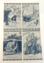 Lot of Four 1942 Arcade Military Comic Mutoscope Cards Ex Sup Co Chicago - £19.79 GBP