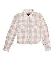 RAILS Womens Shirt Classic Soft Style Collared Skinny Pink Grey Size M - £38.00 GBP