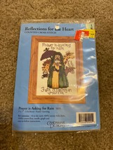 Vintage Candamar Designs &quot;Praying is Asking 4 Rain&quot; #5097 5&quot;x7&quot; Cross St... - $7.69