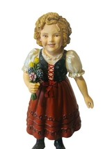 Shirley Temple Danbury Mint Calendar Figurine Gift Vtg May Heidi Flowers... - $39.55