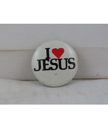 Vintage Religious Pin - I Heart Jesus - Celluloid Pin  - £11.76 GBP
