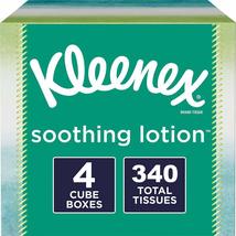 Kleenex Soothing Lotion Tissues with Aloe, Coconut Oil and Vitamin E, 4 ... - $38.21