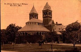 Ann Arbor MI-Michigan, University of Michigan Library Antique 1909 postcard bk63 - £4.74 GBP