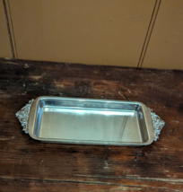 VTG Silverplate Baroque by Wallace 723 Bread Tray or Butter Dish 10.25&quot; x 4.25&quot; - £11.41 GBP