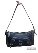 liz &amp; co black purse Shoulder Bag Tote Leather Strap - $23.18