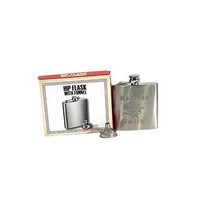 Flask Alcohol Portable Pocket Stainless Steel 6oz With Funnel Liquor  HF001 - £3.91 GBP