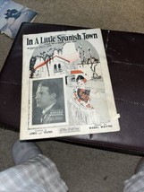 Vintage 1920s Sheet Music &quot;In A Little Spanish Town&quot; By Harold Leonard With Art - £6.38 GBP