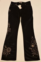 Johnny Was Embroidered Jeans Size-31 Black - £118.50 GBP
