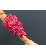 Ever After High Doll Apple White Thronecoming Red Floral Arm Cuff Bracelet - $6.80