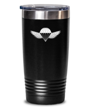 20 oz Tumbler Stainless Steel Funny US Army Parachute  - £24.01 GBP