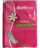 Maxithins Super Maxi Pads,16-ct BRAND NEW-SHIPS N 24 HOURS - $7.24