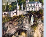 Grotto of the Basilica Lourdes France DB Postcard M2  - $4.90