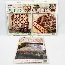 America&#39;s Best Loved Quilts Patterns &amp; Templates Baskets N Bears Oak Lea... - $15.17