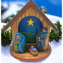 Christmas Nativity Manger Scene Patti Miller Bless Your Heart 4 Piece Set Enesco - £55.01 GBP