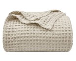 Ultra Soft Waffle Weave Blanket King Size 104&quot;X 90&quot;- Washed Lightweight ... - $80.74