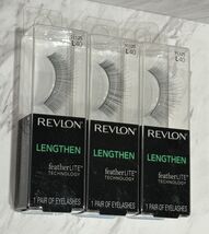 3 Revlon Lengthen featherLITE Technology False Eyelashes L40 - $23.21
