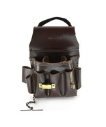 Style n Craft 98465 - 10 Pocket Electrician&#39;s Tool Pouch -Tan Full Grain... - $60.99