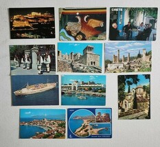 Greece 11 Postcards Mixed Lot Posted Unposted European Landscape Archite... - $5.95