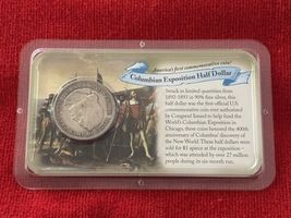 Columbian Exposition Half Dollar Commemorative Coin In Package - $46.55