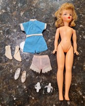 Vintage Ideal Blonde Tammy Doll With Original Outfit Shoes &amp; Socks Lot - £78.27 GBP