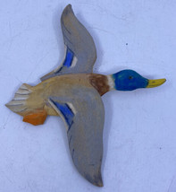 Vintage Hardy Davidson Mallard Wood Carved Duck Wall Hanging Swannanoa, NC 11&quot; a - £38.94 GBP