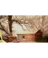 Americana Led Barn and tractor Print- Battery Operated - £28.78 GBP