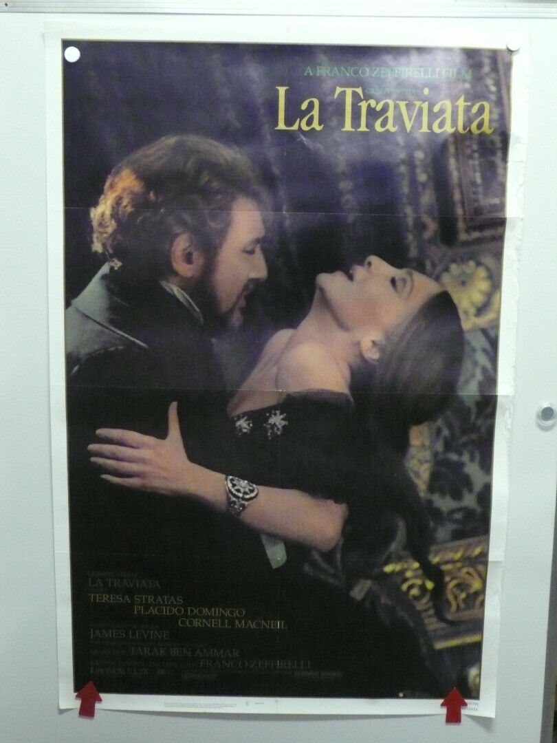 Primary image for VERDI'S "LA TRAVIATA" PLACIDO DOMINGO ORIGINAL ONE-SHEET MOVIE POSTER 1982