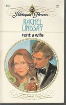 Lindsay, Rachel - Rent A Wife - Harlequin Presents - # 375 - £2.39 GBP