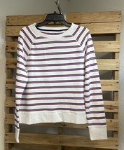 Vineyard Vines Campus Stripe Crew Neck Pullover Sweatshirt Size M BBL JD - $19.79