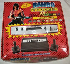 NEW NIB Rambo TV Games Atari 2600 Clone legendary game console 128 Games... - $157.50