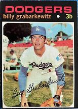 1971 Topps Billy Grabarkewitz, Los Angeles Dodgers, Baseball Card #85, C... - $1.95